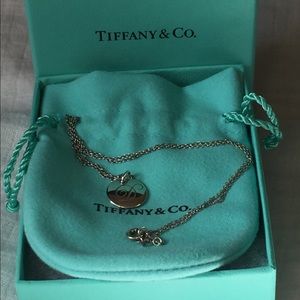 Tiffany and Co. sterling silver “D” necklace